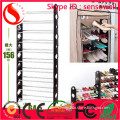 10 tier shelf organizer/stand for 30 pair shoes New product for space saving storage plastic shoe rack / shoe shelf